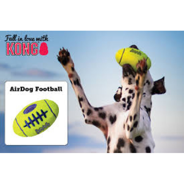 KONG Air Squeaker Football (Small) 發聲美式足球狗玩具 (S)
